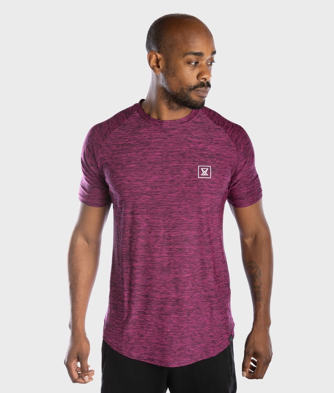 Mens Elite T Shirt Aqua VXS Gym Wear