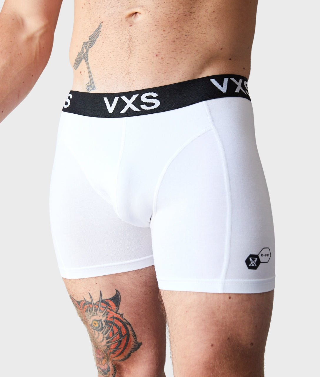 Bamboo Boxer Shorts 2 Pack [White/White] - VXS GYM WEAR